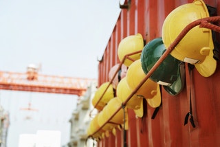 image of contractors hard hat